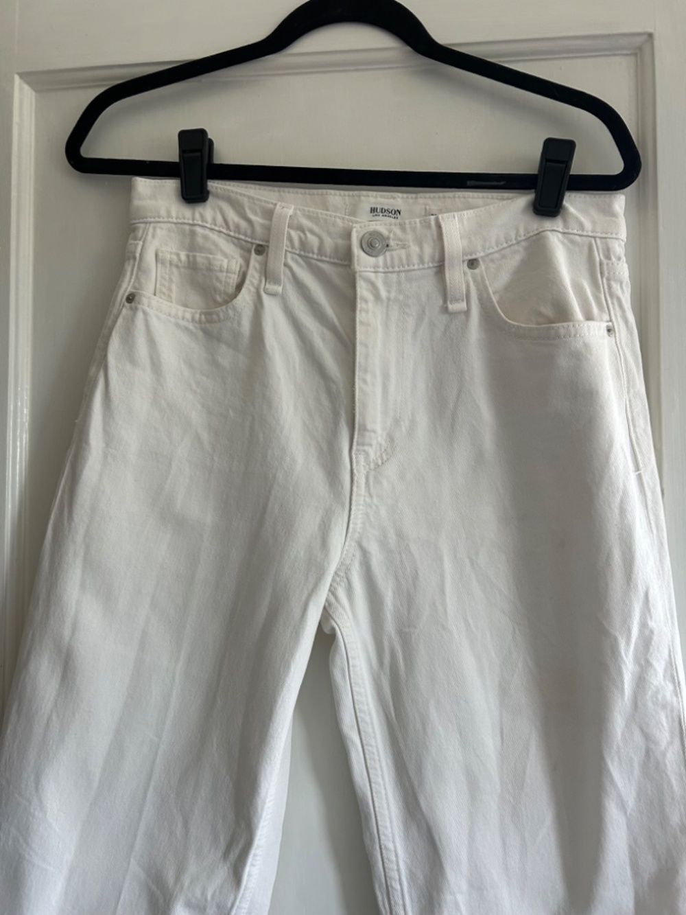 Size 28 Hudson Cropped white jean